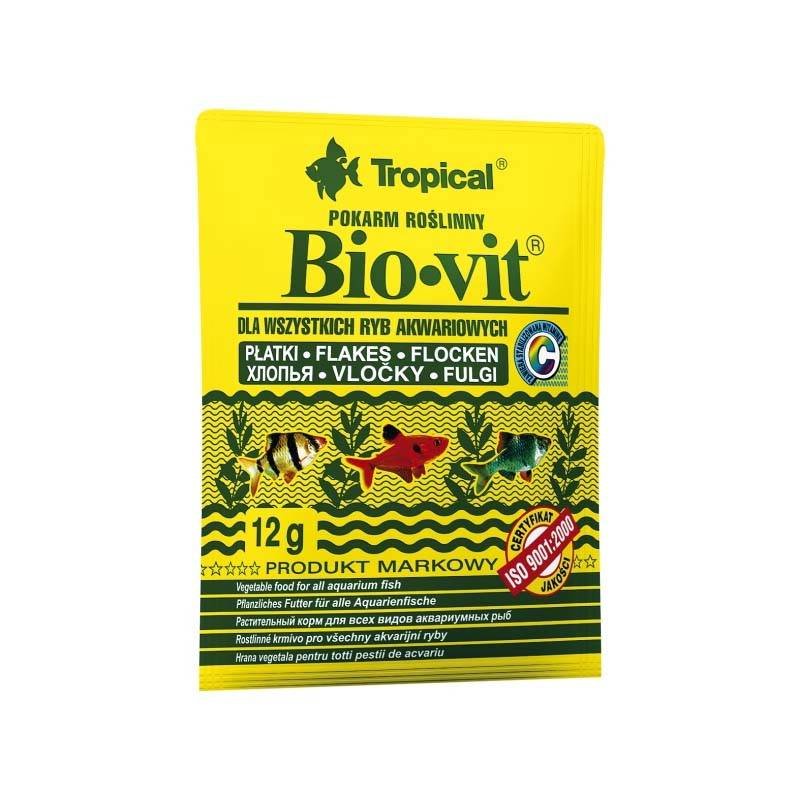 Tropical bio-vit pokarm dla ryb 12 g Dostawa GRATIS od 159 zł + super okazje