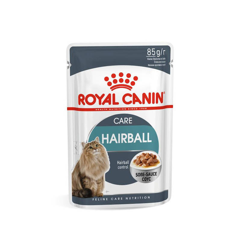 Royal Canin Care Hairball Gravy - Salsa 85 g - mokra karma dla kotów o wrażliwej skórze i sierści w sosie 85g Dostawa GRATIS od 159 zł + super okazj
