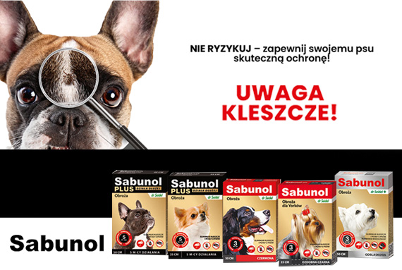Sabunol - obroże przeciwko kleszczom i pchłom