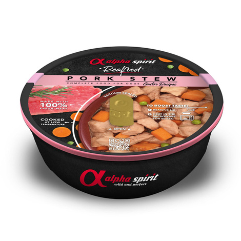 Alpha Spirit Real Food Karma mokra dla psa wieprzowina w sosie 280 g