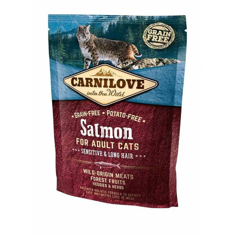 Carnilove Cat Sensitive&Long Hair sucha karma dla kota łosoś 400 g