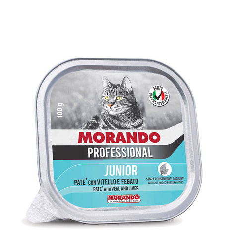 Morando Pro Mokra karma dla kota Pasztet Junior Cielęcina, Wątróbka 100 G