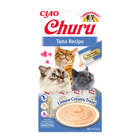 Inaba Cat Churu Przysmak dla kota o smaku tuńczyka 4 x 14 g