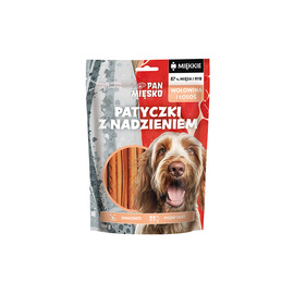 Pan Mięsko przysmak dla psa patyczki z nadzieniem wołowina i łosoś 100 g