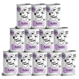 Paka Zwierzaka Karma mokra dla psa PEPE Rabbit (królik) zestaw 12 x 400 g