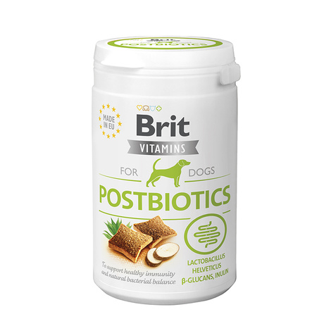 Brit Vitamins Dog Postbiotic – półwilgotna karma uzupełniająca dla psów, wspiera trawienie i mikroflorę jelit 150 g