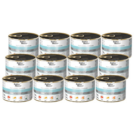 Mokra karma dla psów małych ras Dolina Noteci Premium z cielęciną, pomidorami i makaronem zestaw 12 x 185 g
