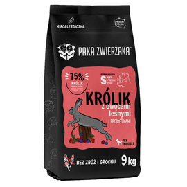 Paka Zwierzaka Karma sucha dla psa Seventh Heaven Królik z owocami leśnymi S 9 kg