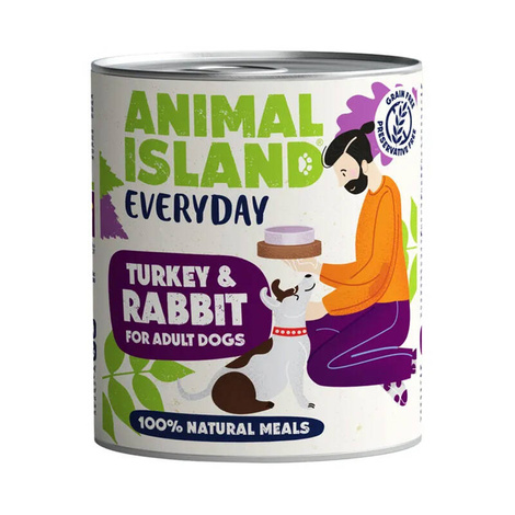 Animal Island Everyday Mokra karma dla psa indyk królik 800 g