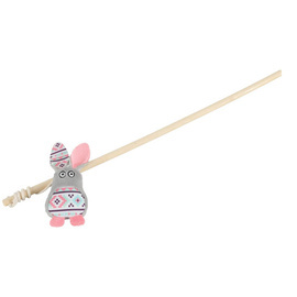 ZOLUX zabawka dla kota wędka KALI królik szary 