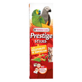 Versele Laga Prestige Sticks Kolby ziarnowe z warzywami i mniszkiem lekarskim dla średnich i dużych papug 2 x 70 g