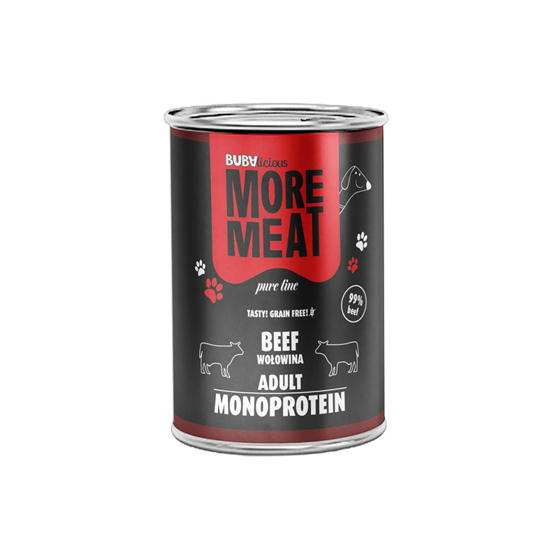 BUBAlicious mokra karma dla psa mono Pure wołowina 400 g