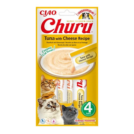 Inaba Churu Kremowy przysmak dla kota o smaku tuńczyka z serem 4 x 14 g