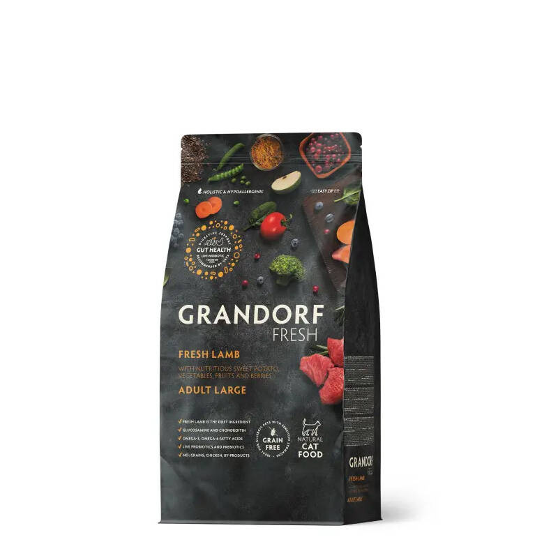 Grandorf Cat Fresh Lamb - Adult Large Karma sucha dla kotów dużych ras Jagnięcina 2 kg