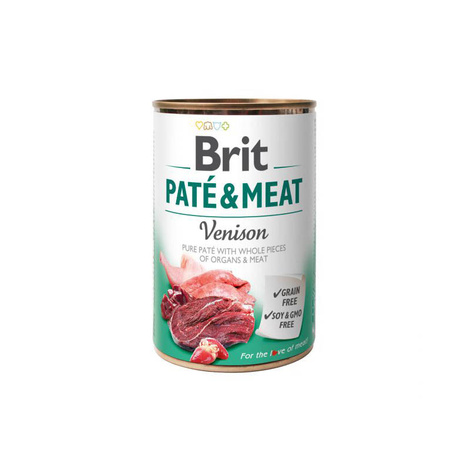 Karma mokra dla psa Brit Pate & Meat venison 400 g