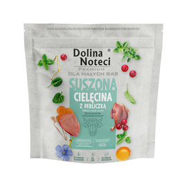 Karma suszona dla psa Dolina Noteci Premium dla dorosłych psów małych ras – cielęcina z perliczką 1 kg