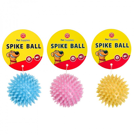 Pet Supplies Spike Ball Small Kolczasta piłka z piszczałką dla małych psów 5 cm
