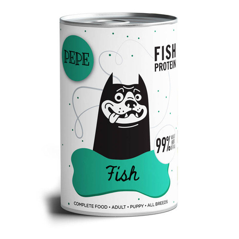 Paka Zwierzaka Karma mokra PEPE Fish (ryby) 400g