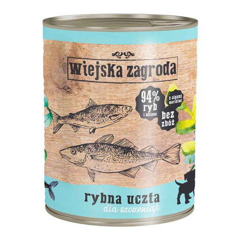 Archiwum Wiejska Zagroda Karma mokra dla psa szczeniak rybna uczta 800 g