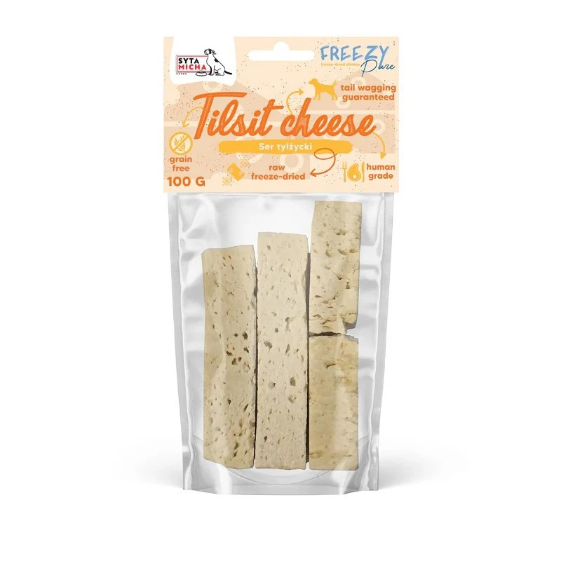 Syta Micha Freezy Pure Liofilizowane przysmaki dla psa ser tylżycki 100 g