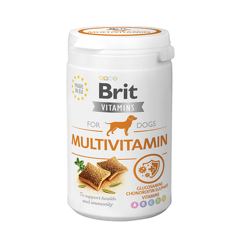 Brit Vitamins Dog Multivitamin – półwilgotna karma uzupełniająca dla dorosłych psów, wspiera odporność, stawy i trawienie 150 g