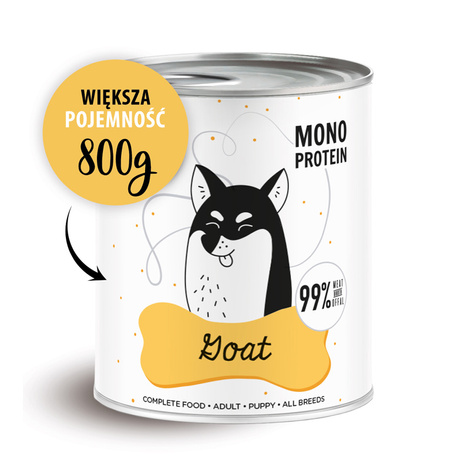 Paka Zwierzaka PEPE Goat Karma mokra dla psa koza 800 g