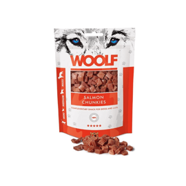 Woolf przysmak dla psa kawałki łososia 100g