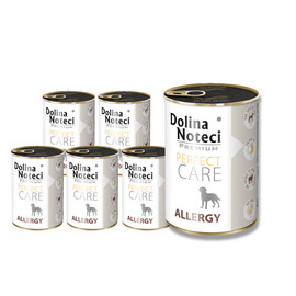 Mokra karma dla psa alergika Dolina Noteci Premium Perfect Care Allergy zestaw 12 x 400 g