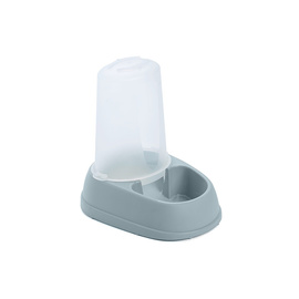 Barry King Karmidło i poidło automatyczne dla psa lub kota 2,5 l szare