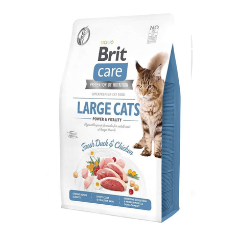Brit Care Large Cats sucha karma dla kota 2kg 