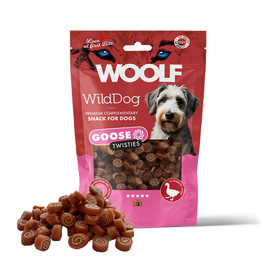 Woolf WildDog Twisties Przysmak dla psa z gęsiną i dorszem 100 g