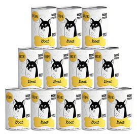 Paka Zwierzaka Karma mokra dla psa PEPE Goat koza zestaw 12 x 400 g