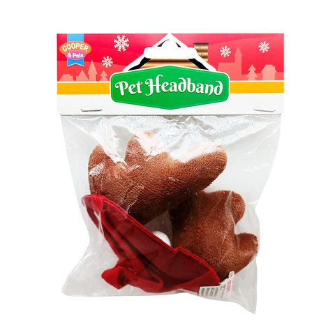 Cooper & Pals Opaska świąteczna poroże renifera dla psa lub kota