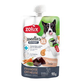 Zolux Sweeties XL Kremowy przysmak dla psa z jagnięciną 90 g