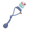 Zolux Szarpak dla psa Węzeł z plecionego sznurka Blue Flower 39 cm