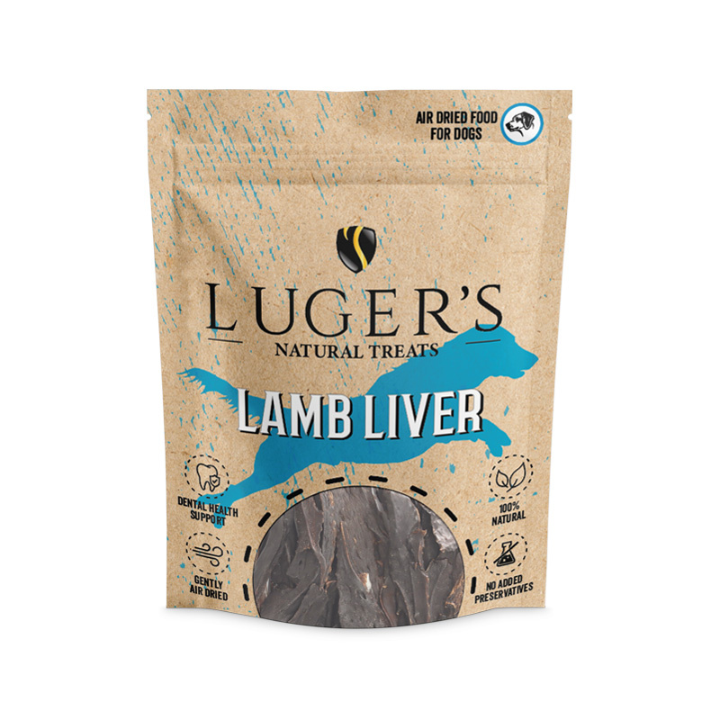 Luger's Natural Treats Przysmak dla psa wątroba jagnięca 150 g