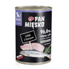ARCHIWUM Pan Mięsko karma mokra dla kota Indyk z łososiem 400 g dla kociąt