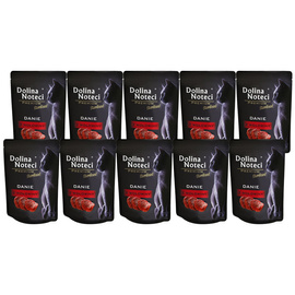 Mokra karma dla kota Dolina Noteci Premium Sterilised danie z wołowiny zestaw 10 x 85 g
