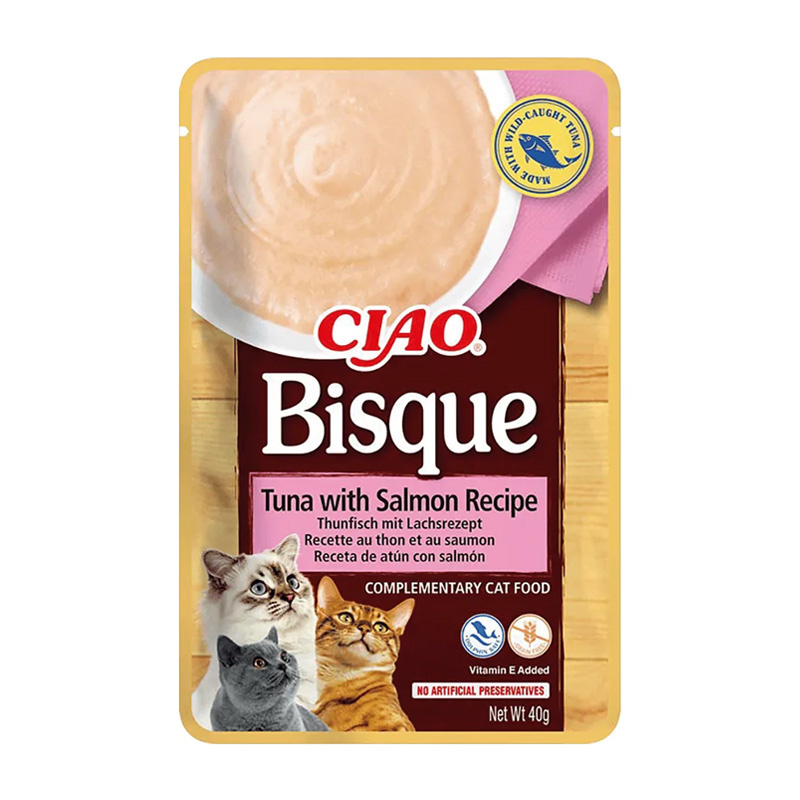 INABA Bisque Karma dla kotów zupa z tuńczyka i łososia 40 g