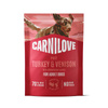 Carnilove Dog Pouch Karma mokra dla psów Indyk i dziczyzna z liśćmi truskawki 300 g