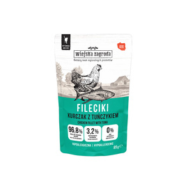 Wiejska Zagroda mokra karma dla kota fileciki kurczak z tuńczykiem 85 g
