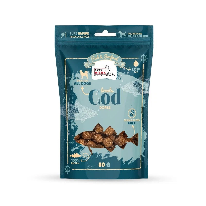 Syta Micha Fish & SeaFood przysmaki dla psa dorsz 80 g