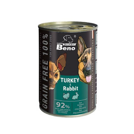 Super Beno Mokra karma dla psa bezzbożowe kąski z indykiem i królikiem w sosie 415 g