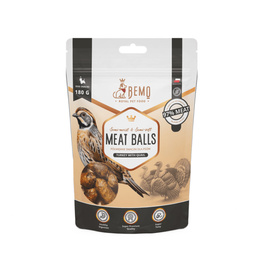 BEMO Meat Balls Turkey with Quail - Przysmaki półmokre dla psa z przepiórką i indykiem 180 g