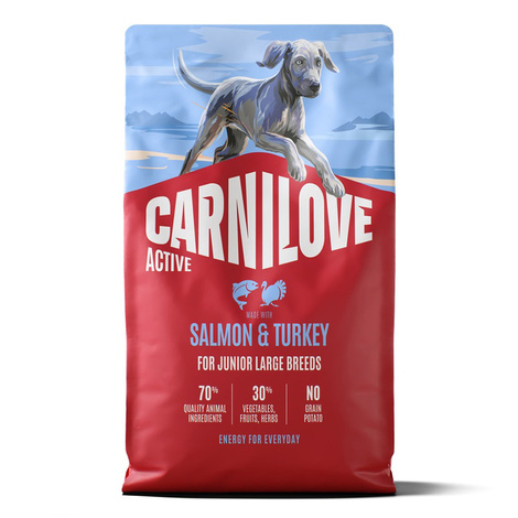 Carnilove Active Dog Junior Karma sucha dla młodych psów dużych ras z łososiem i indykiem 4 kg