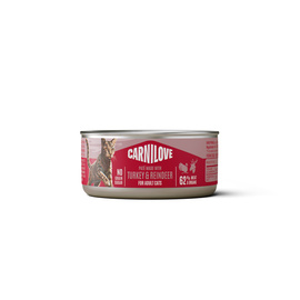 Carnilove Cat Can Karma mokra dla kotów Indyk i renifer 100 g