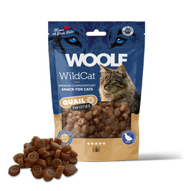 Woolf WildCat Twisties Przysmak dla kota z przepiórką 50 g