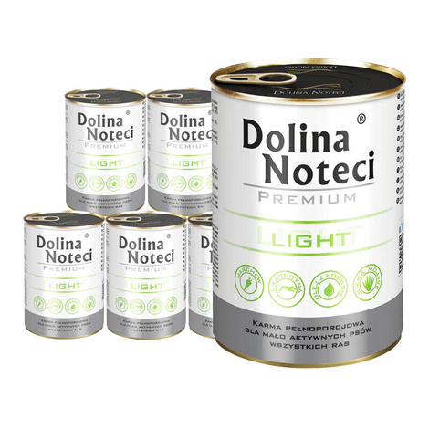 Mokra karma dla psów z nadwagą Dolina Noteci Premium Light zestaw 12 x 400 g