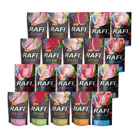 Mokra karma dla psa Rafi mix smaków 20 x 500 g