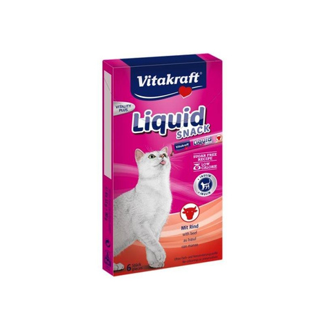 Przysmak dla kota Vitakraft Cat Liquid-Snack z Wołowiną 6x15g